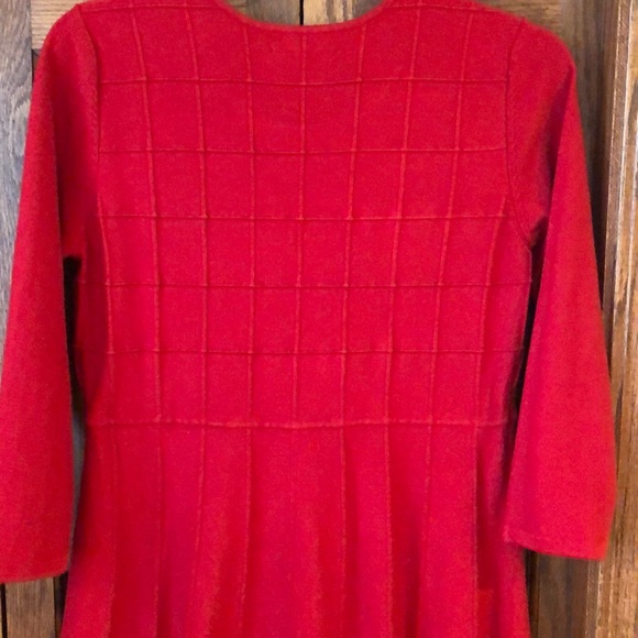 Red Sweater Dress - Picture 4 of 8